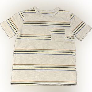 Boys size 7 striped short sleeve shirt - 365 kids